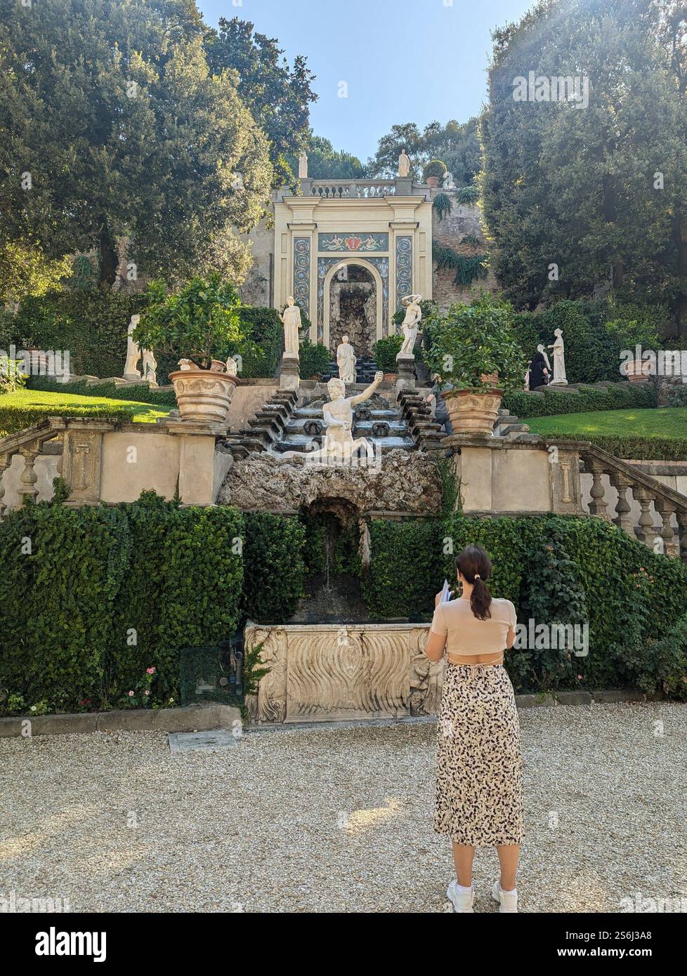 Serene elegance at Palazzo Colonna, Rome - a glimpse into timeless beauty - Smartphone Captured Stock Image