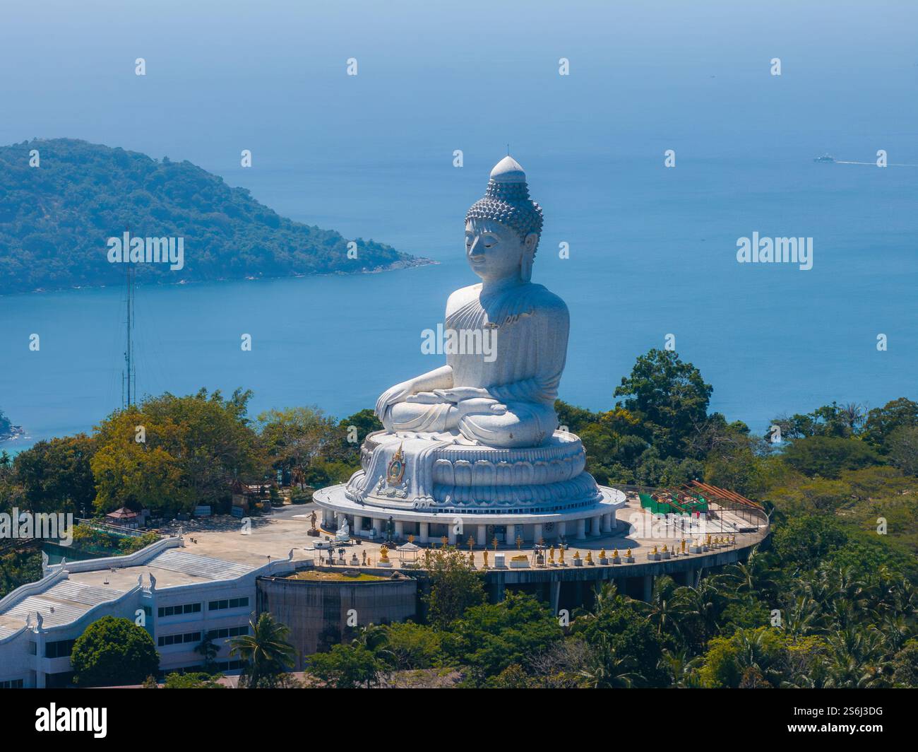 Aerial View of the Big Buddha Statue in Phuket, Thailand Stock Photo ...