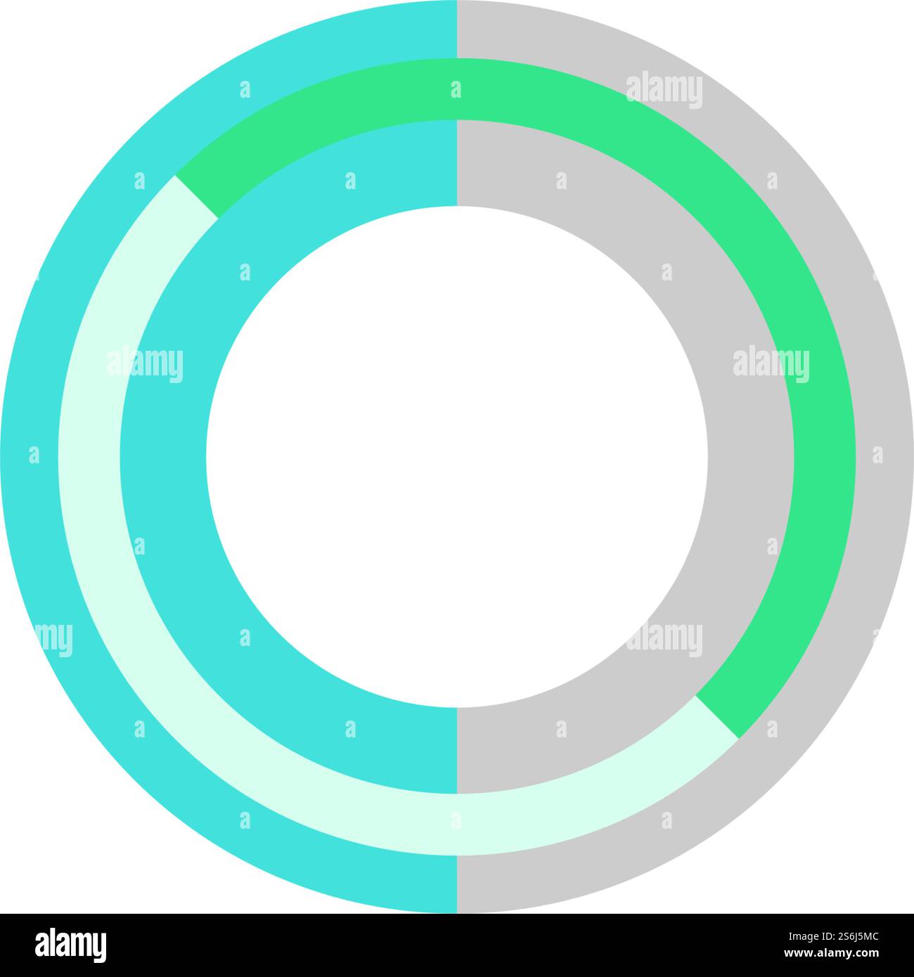 Circle vector flat design template Stock Vector