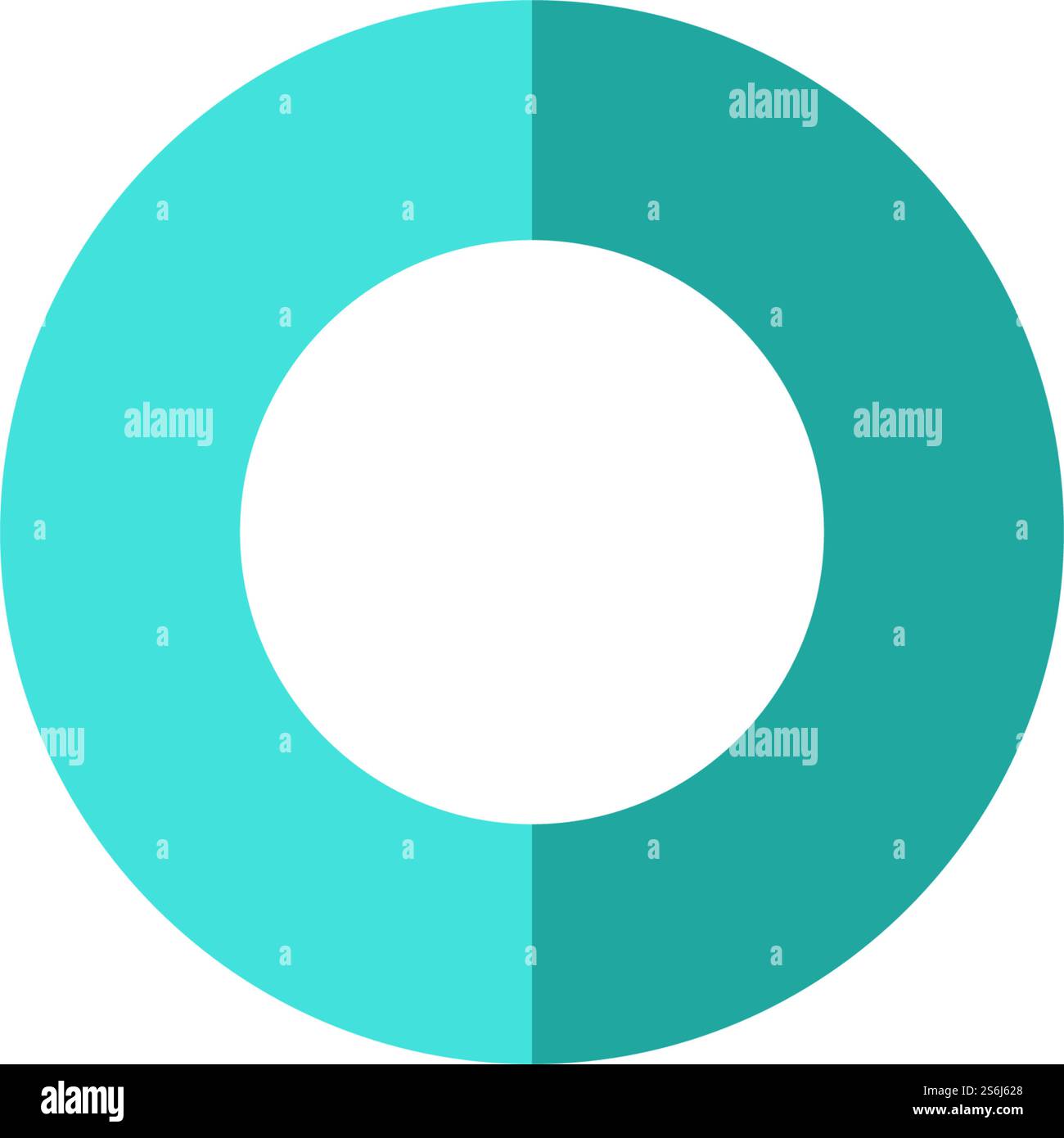 Circle vector flat design template Stock Vector