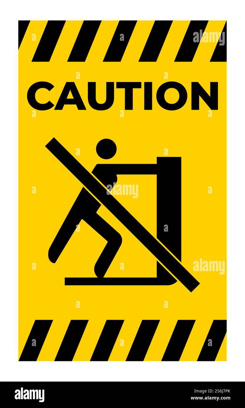 Symbol No Reaching label Stock Vector