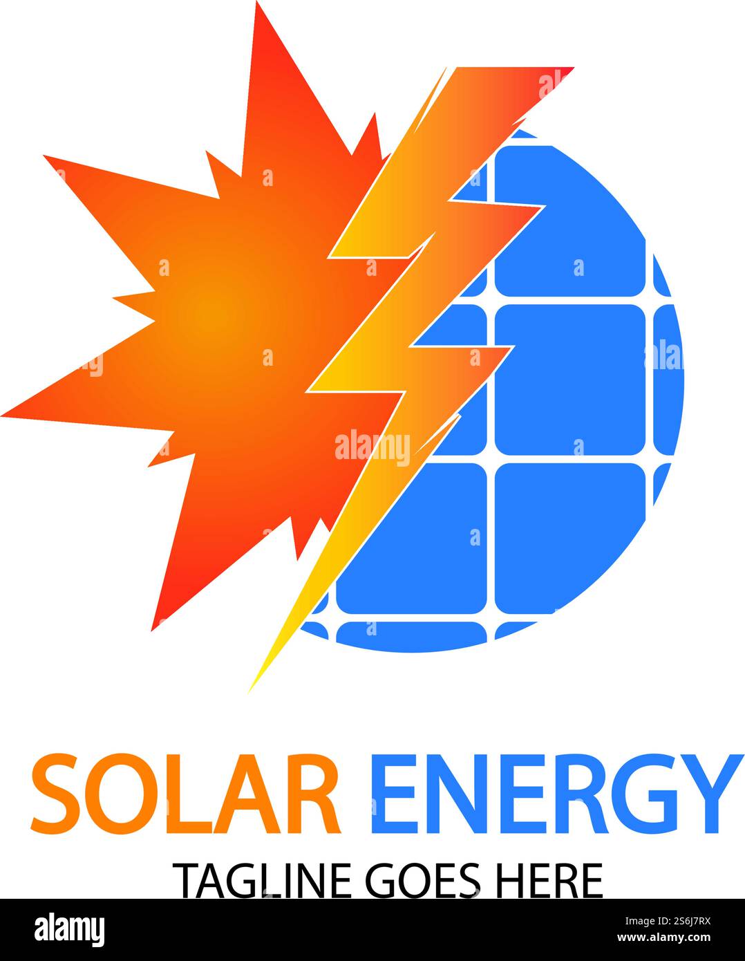 Sun solar energy logo design template. solar tech logo designs Stock ...