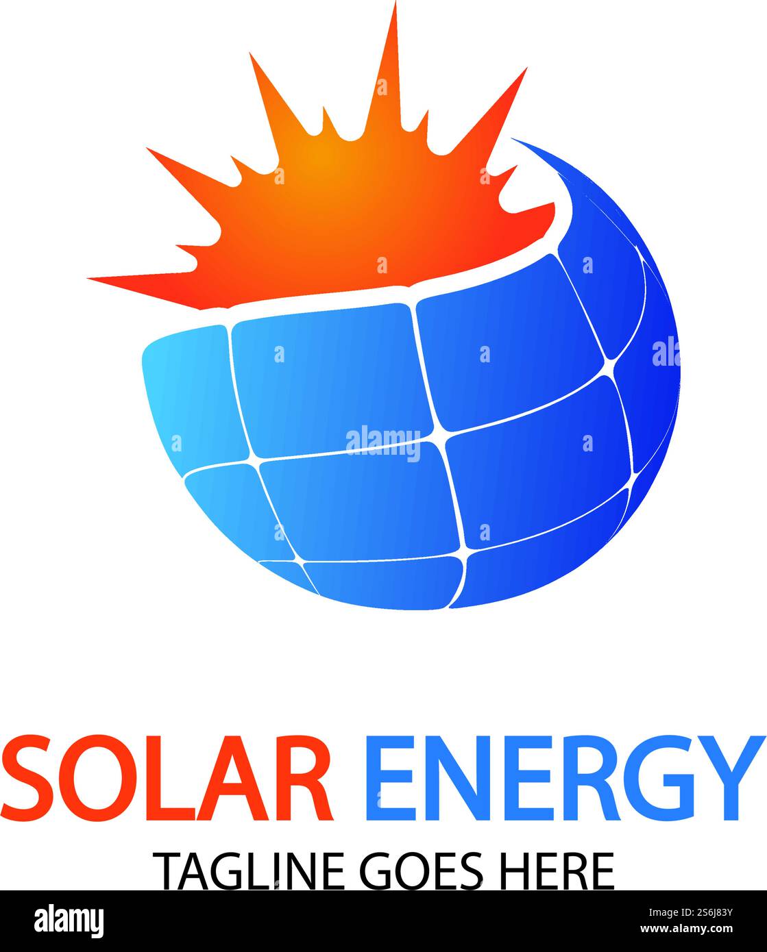 Sun solar energy logo design template. solar tech logo designs Stock ...