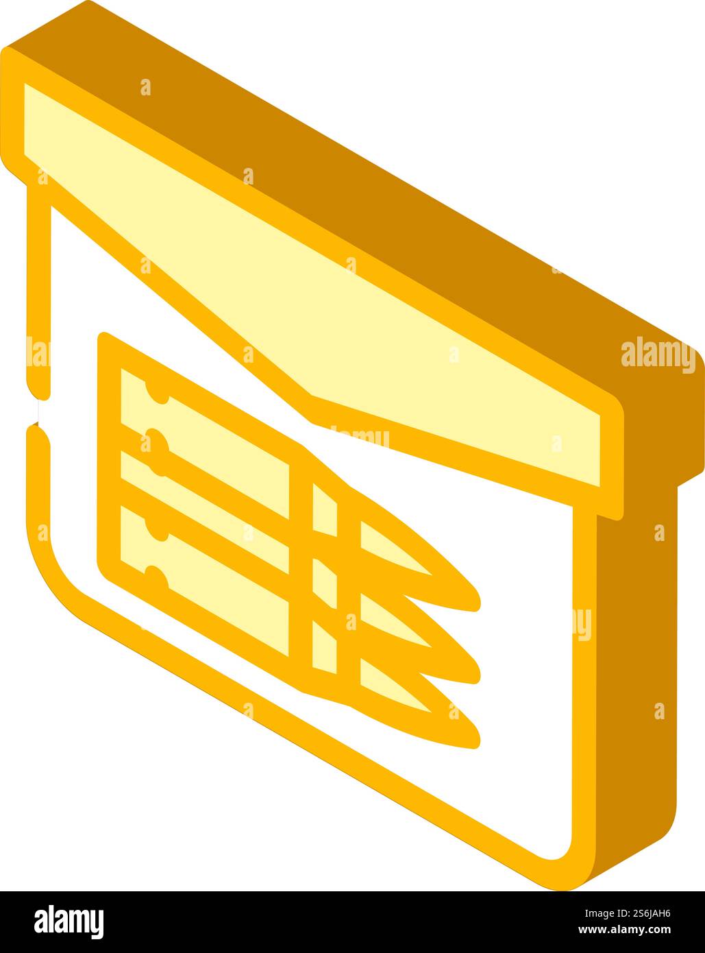 bullet pocket isometric icon vector. bullet pocket sign. isolated ...