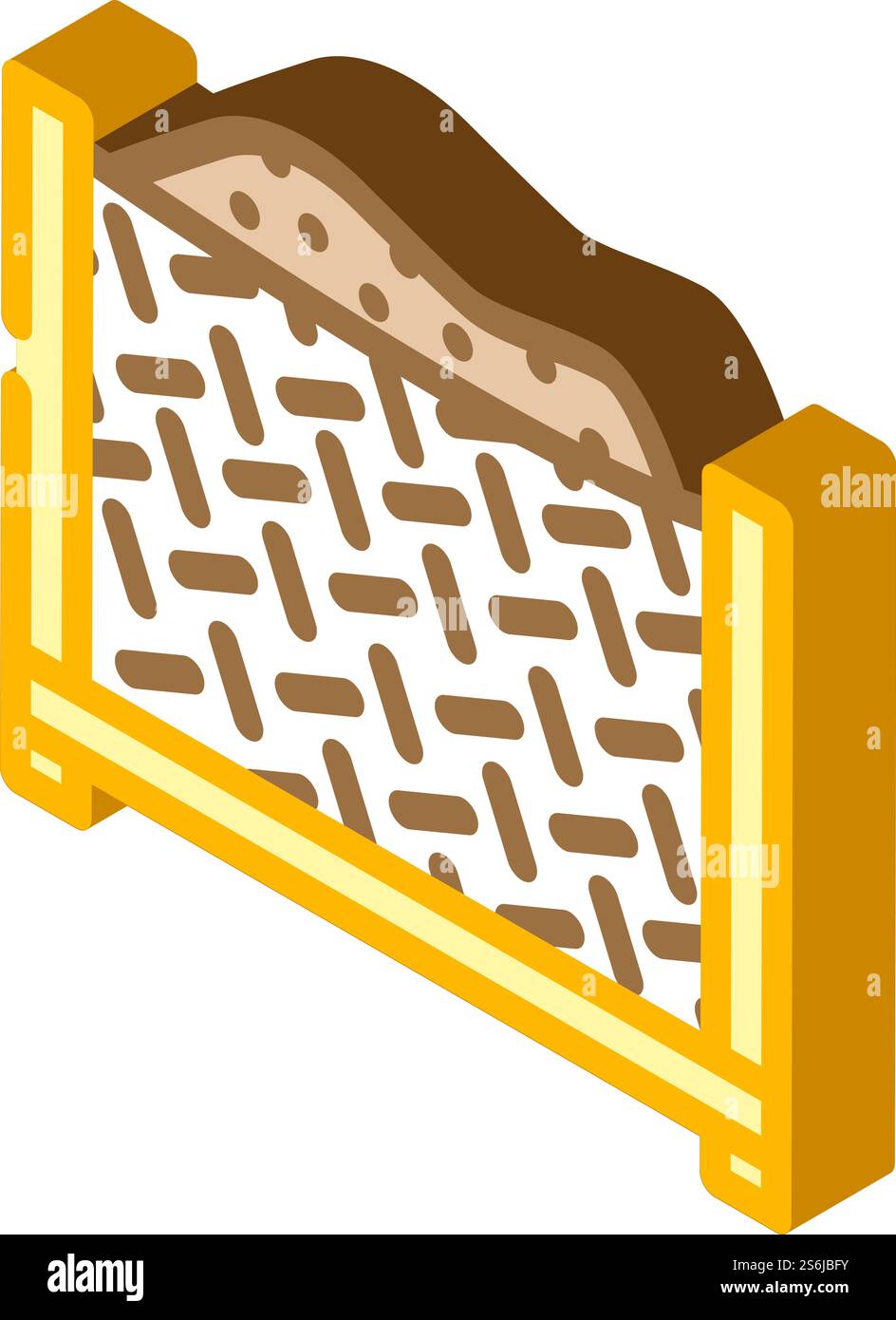 box composter isometric icon vector. box composter sign. isolated ...