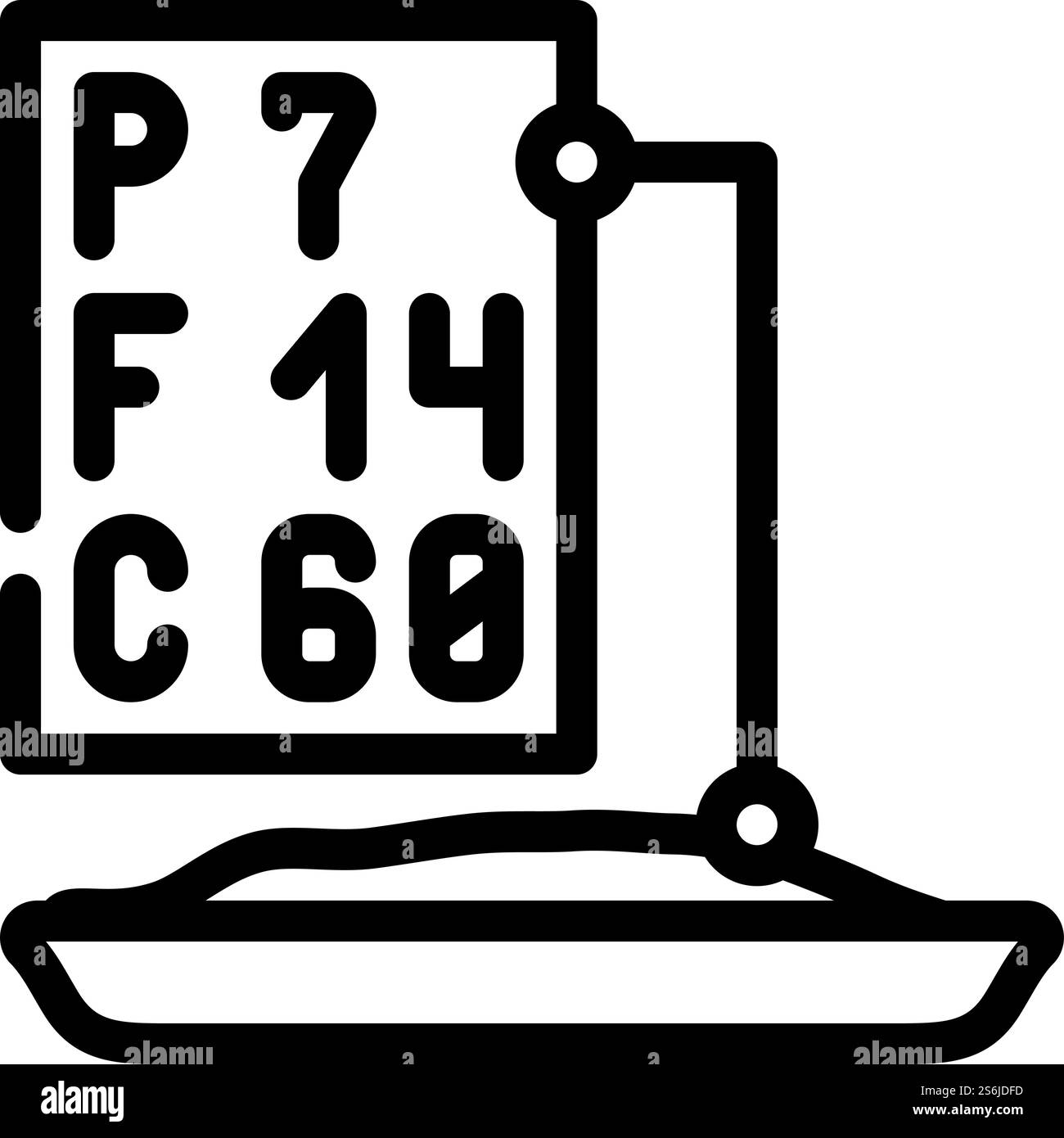 analysis for protein, fat and carbohydrates line icon vector. analysis ...
