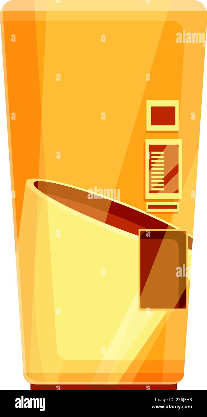 Orange drink machine icon. Cartoon of Orange drink machine vector icon ...