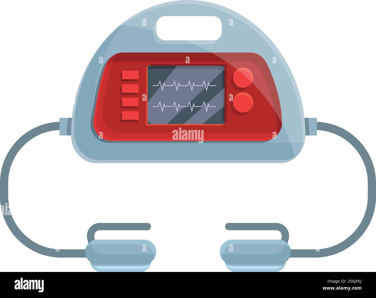 Breath defibrillator icon. Cartoon of Breath defibrillator vector icon for web design isolated on white background. Breath defibrillator icon, cartoon style Stock Vector