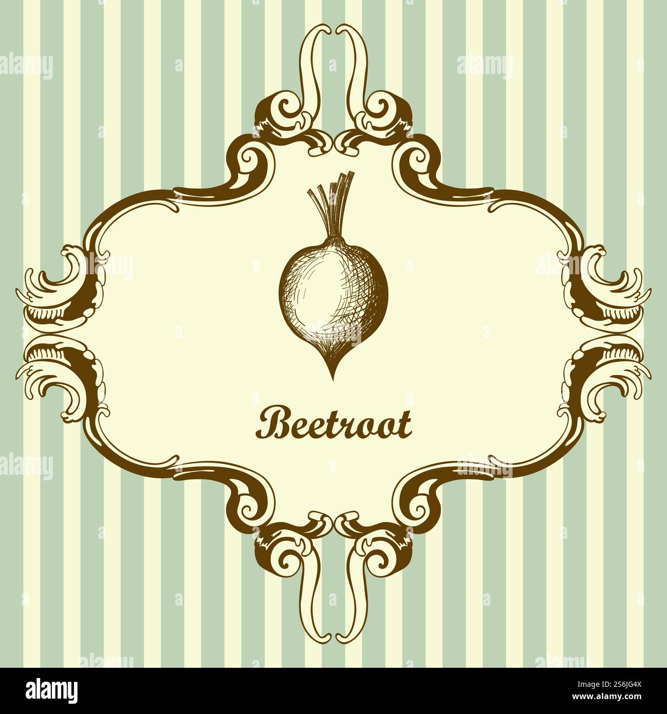 Beetroot Icon. Hand Drawn Sketch Design. Vector Illustration Stock ...