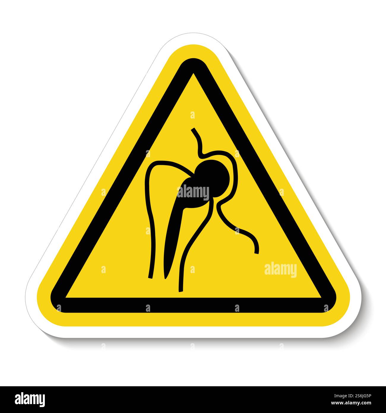 No Access For People With Metallic Implants Stock Vector