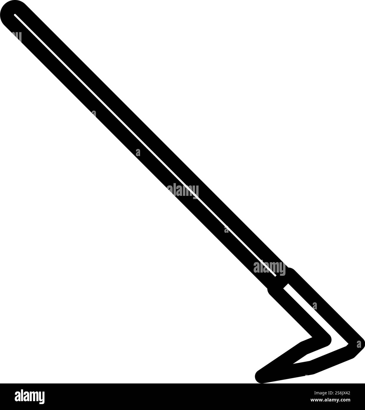Hoe Icon. Bold outline design with editable stroke width. Vector Illustration. Stock Vector