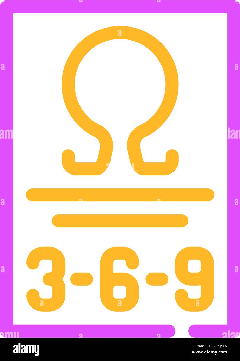 omega 369 nutrition fact color icon vector. omega 369 nutrition fact ...