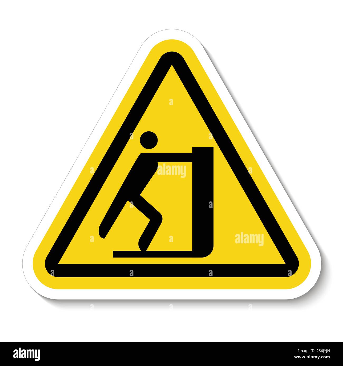 Symbol No Reaching label Stock Vector