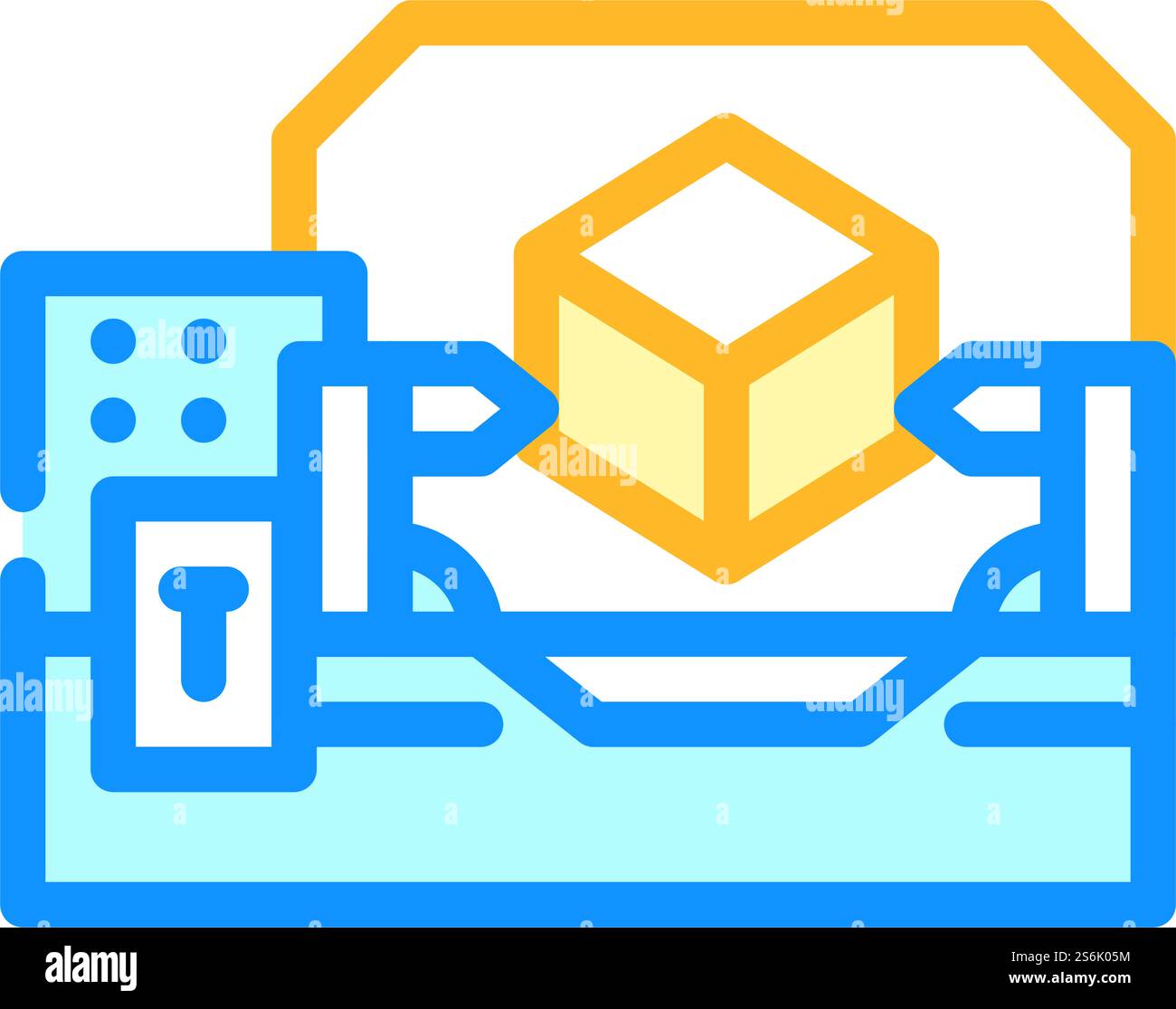 machine of production color icon vector. machine of production sign ...