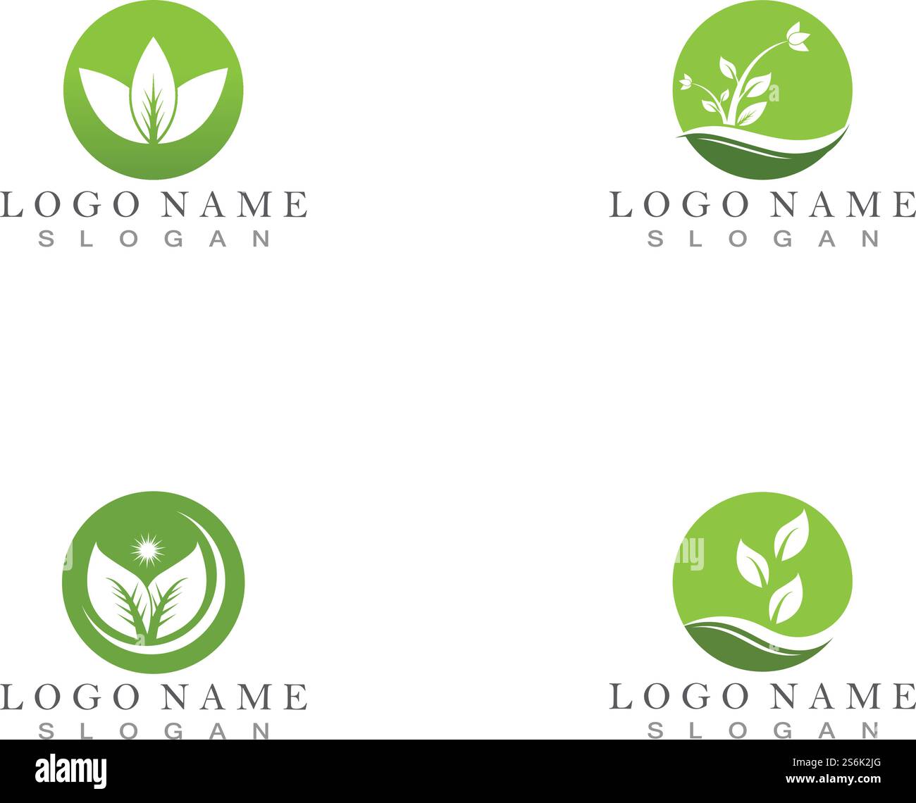 Nature leaf logo design concept Stock Vector Image & Art - Alamy