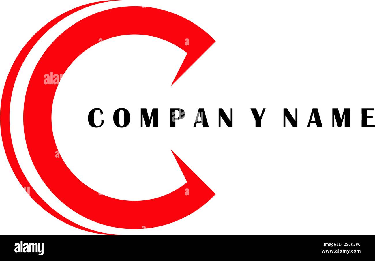 Letter C Logo Template Design Vector Stock Vector