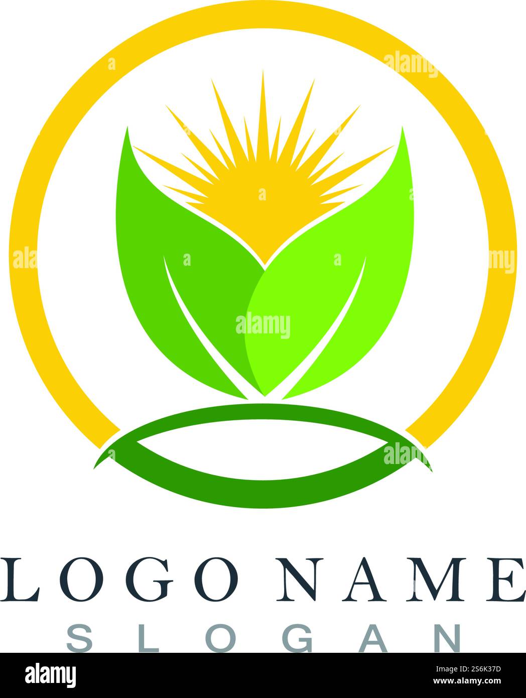 Nature Leaf Logo design template Stock Vector Image & Art - Alamy