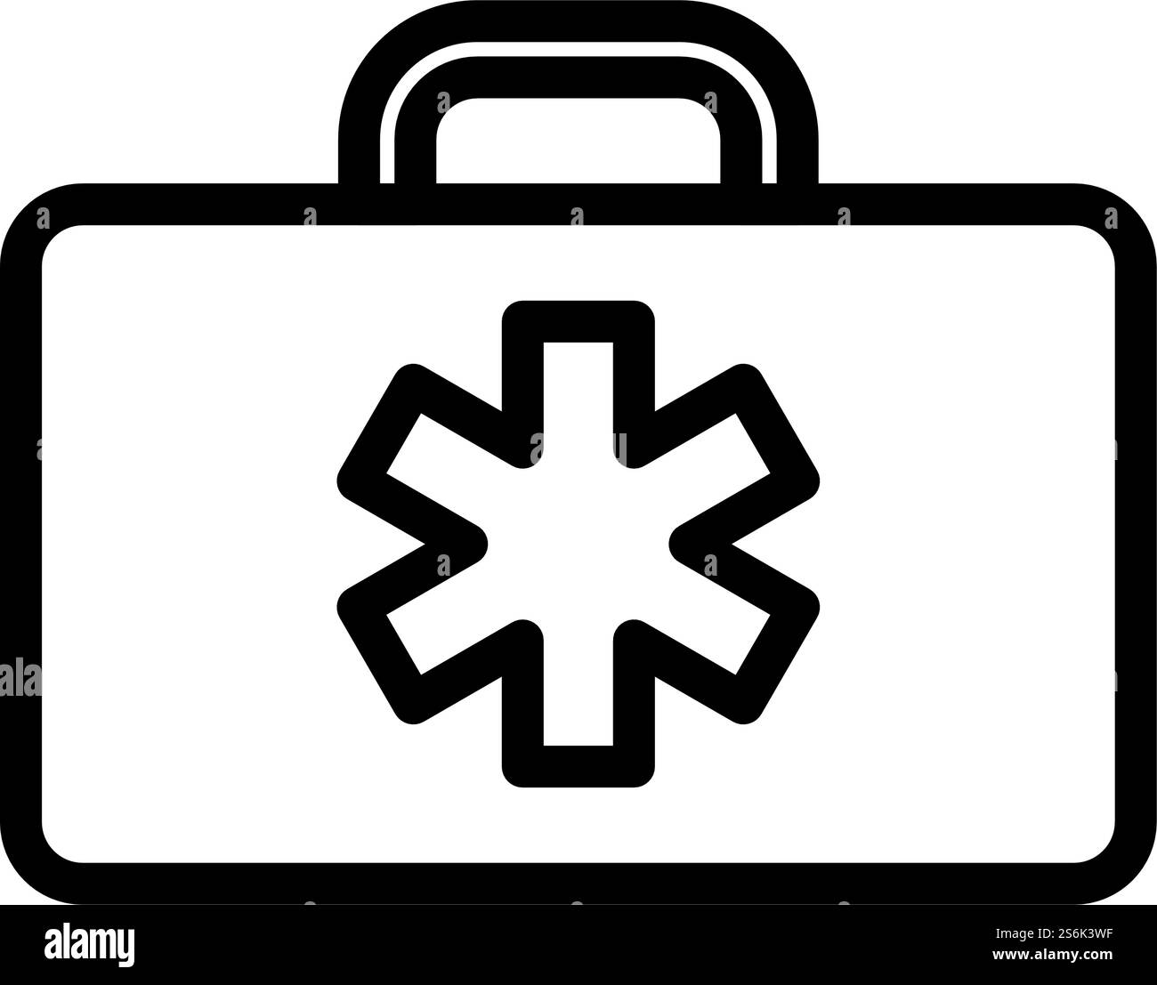 Medica Case Icon. Bold outline design with editable stroke width ...