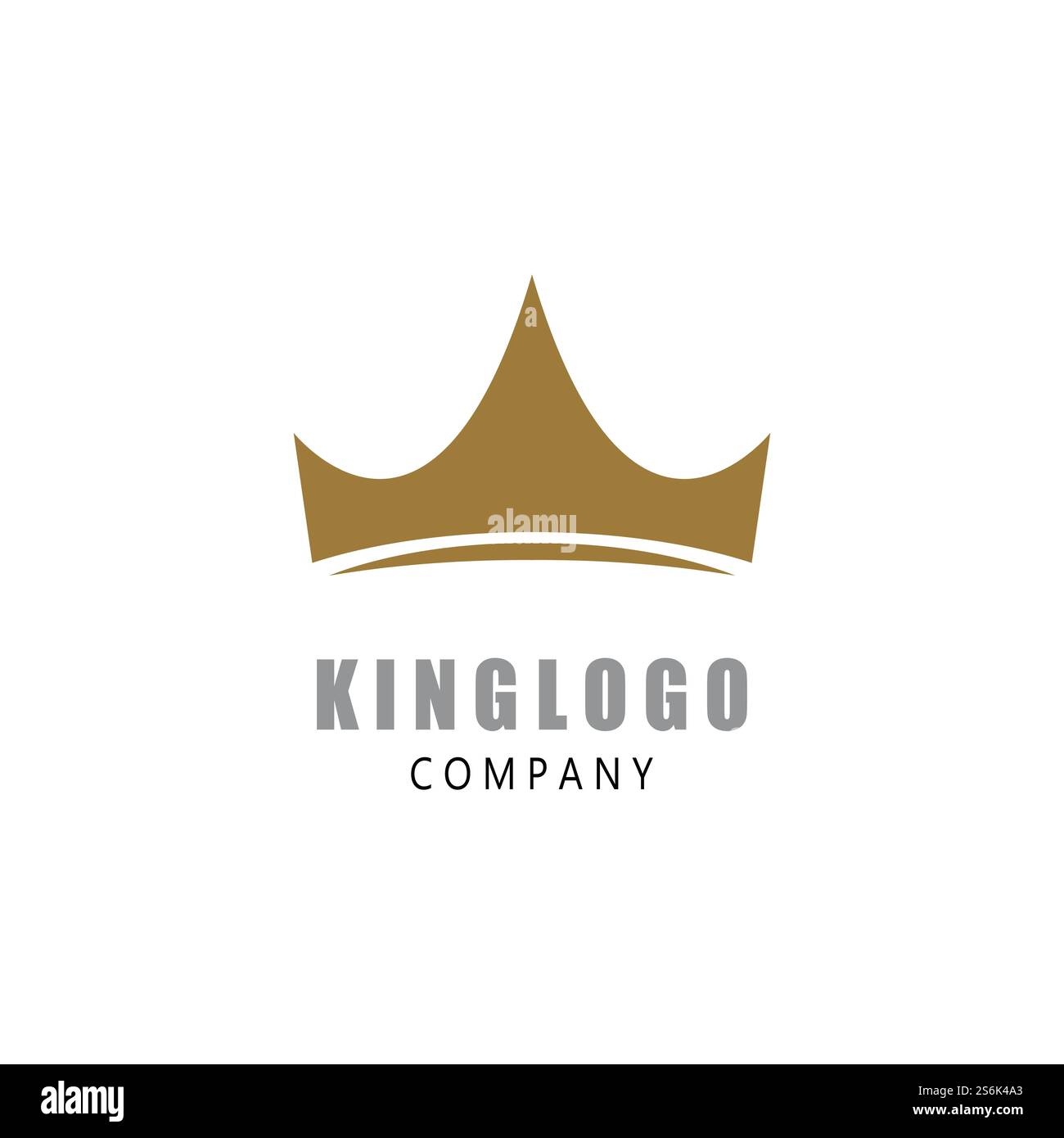 Royal King Queen Crown Elegant Luxury logo design Stock Vector Image ...