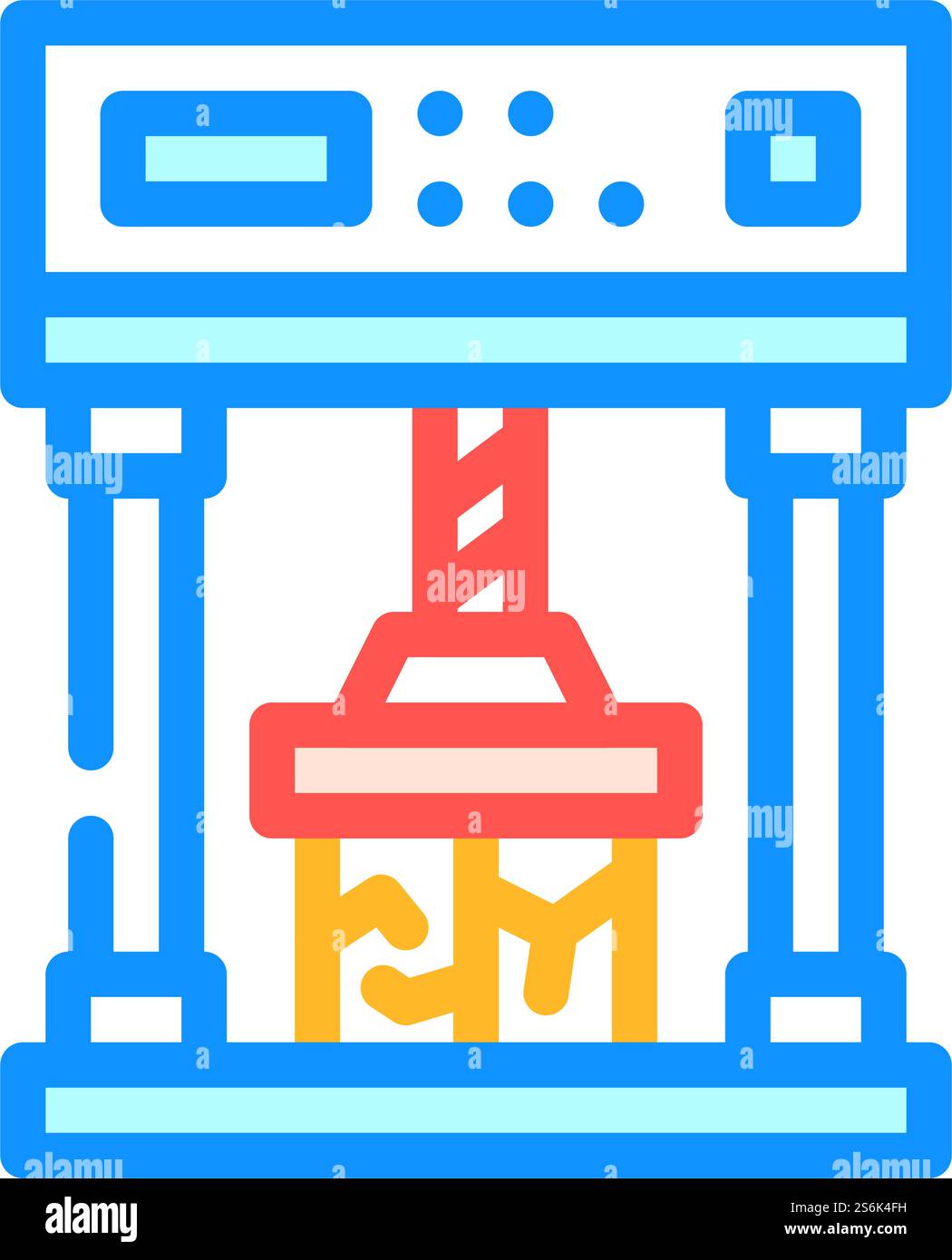 crash test color icon vector. crash test sign. isolated symbol ...