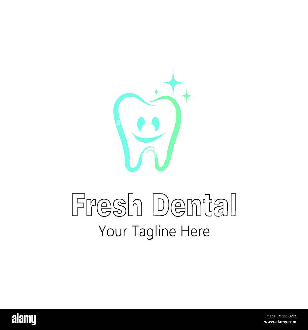 Tooth Teeth Dentist Dental dentistry with Stars logo design Stock ...