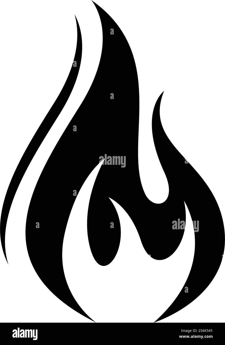 Fire black logo design vector Stock Vector Image & Art - Alamy