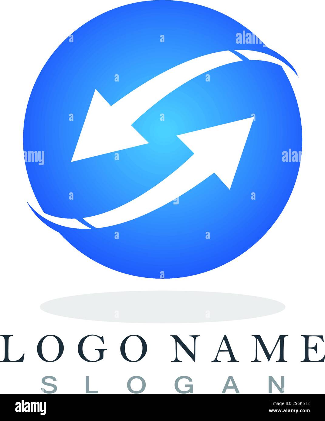Recycle arrows logo template Stock Vector Image & Art - Alamy