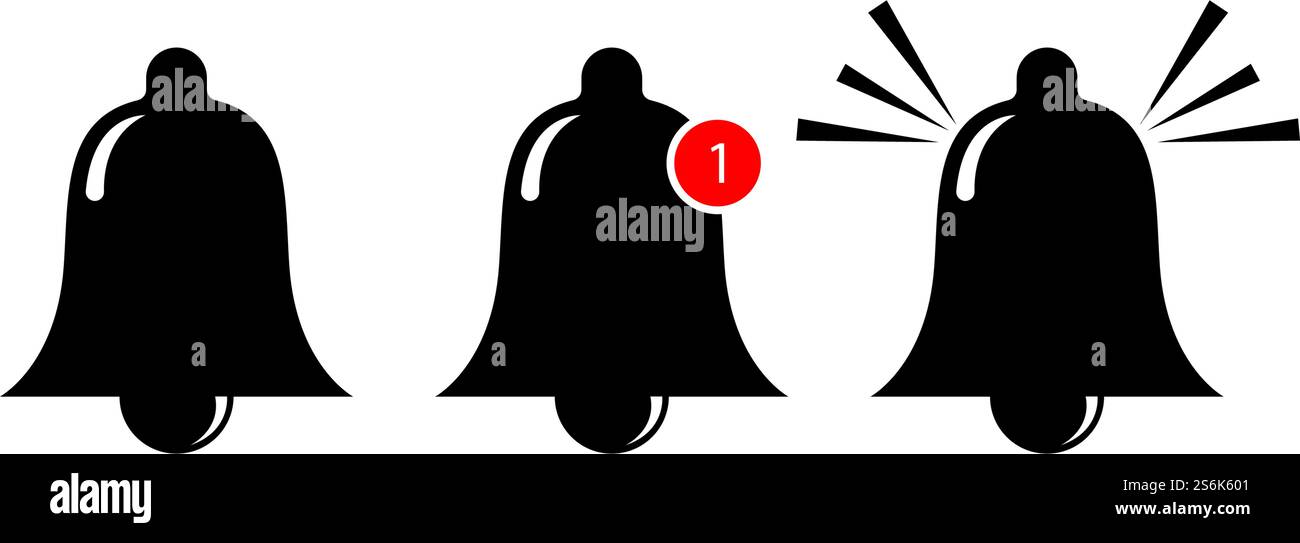 Bell Vector Icon, Alert, Bell, Notification Icon Stock Vector Image ...