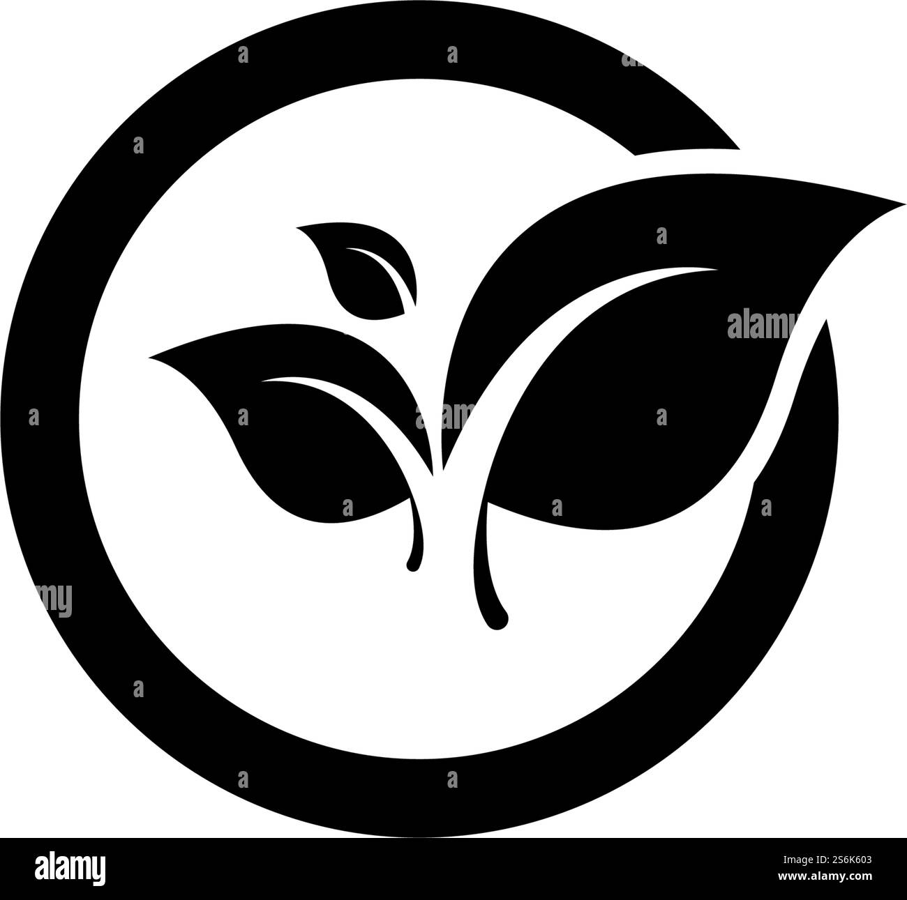 Vector leaves green nature logo and symbol Stock Vector Image & Art - Alamy
