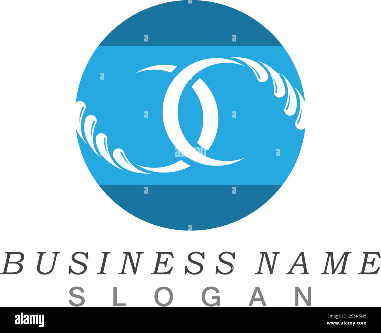 Water wave splash icon logo vector Stock Vector