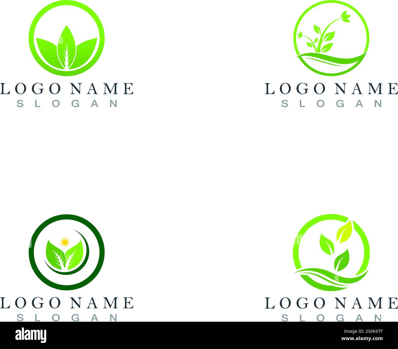 Nature leaf logo design concept Stock Vector Image & Art - Alamy