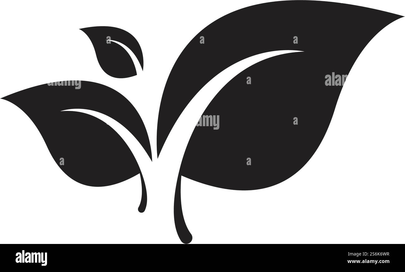 Vector leaves green nature logo and symbol Stock Vector Image & Art - Alamy