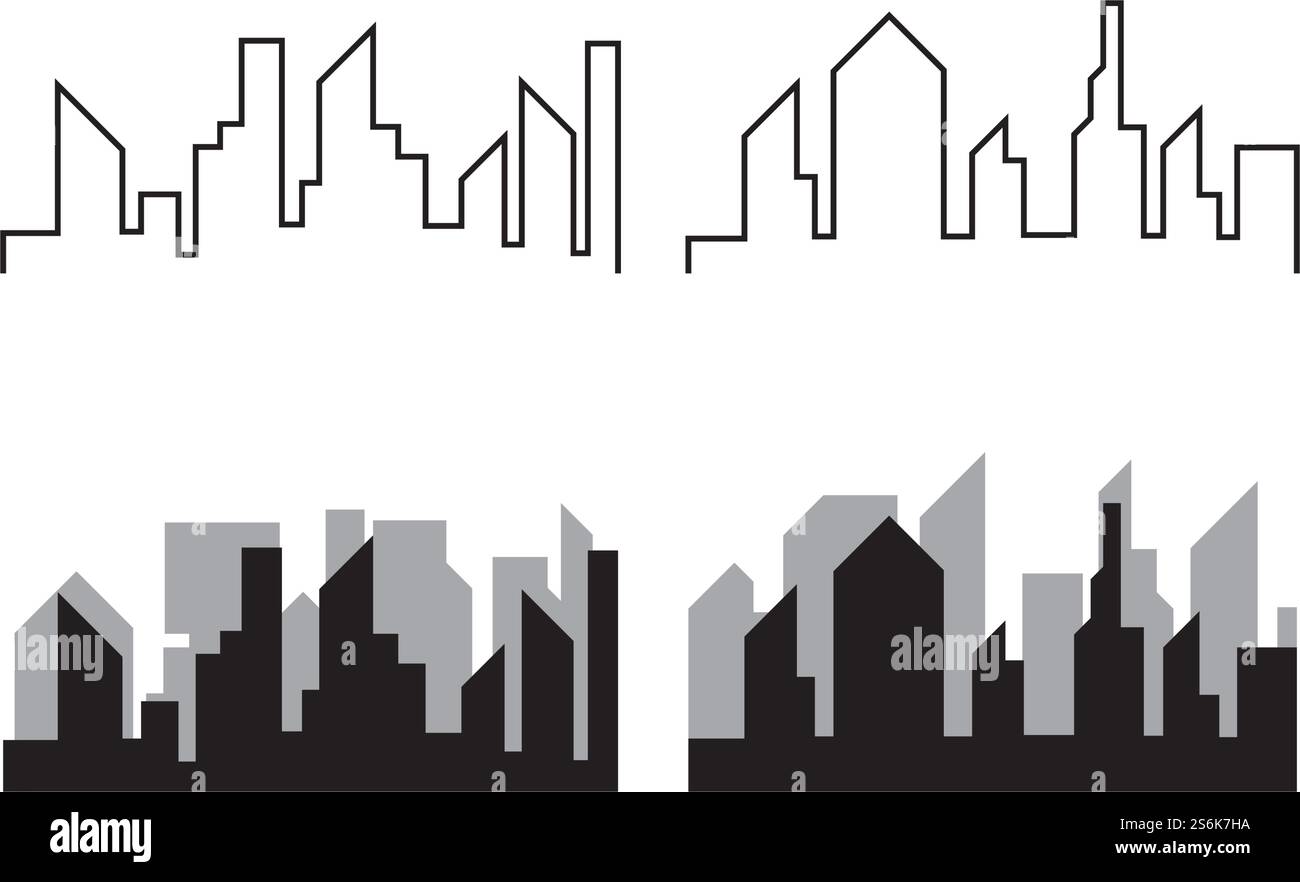 city skyline background vector illustration design Stock Vector Image ...