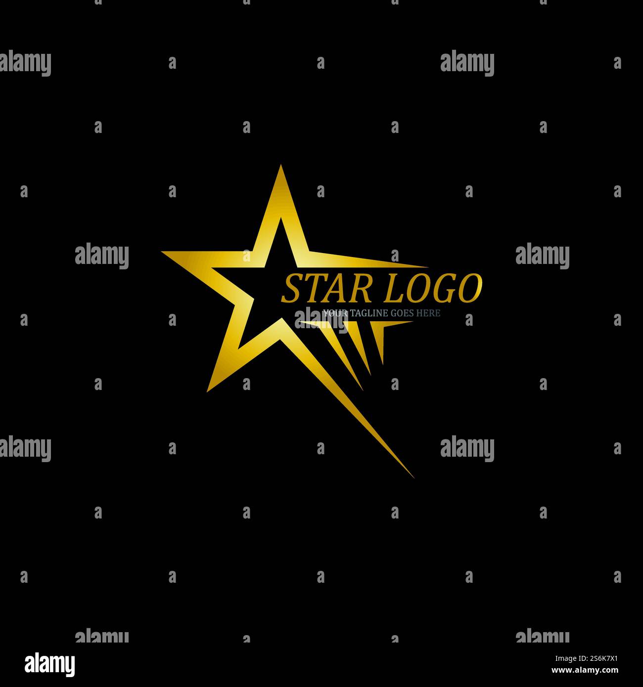 Gold Star logo vector Illustration Template Stock Vector Image & Art ...