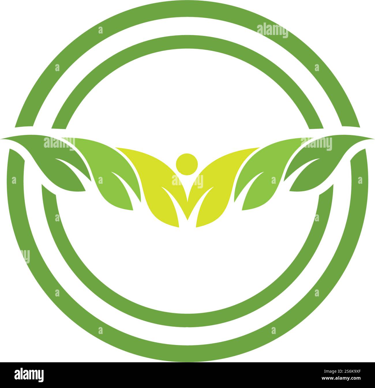 Vector leaves green nature logo and symbol template Stock Vector Image ...