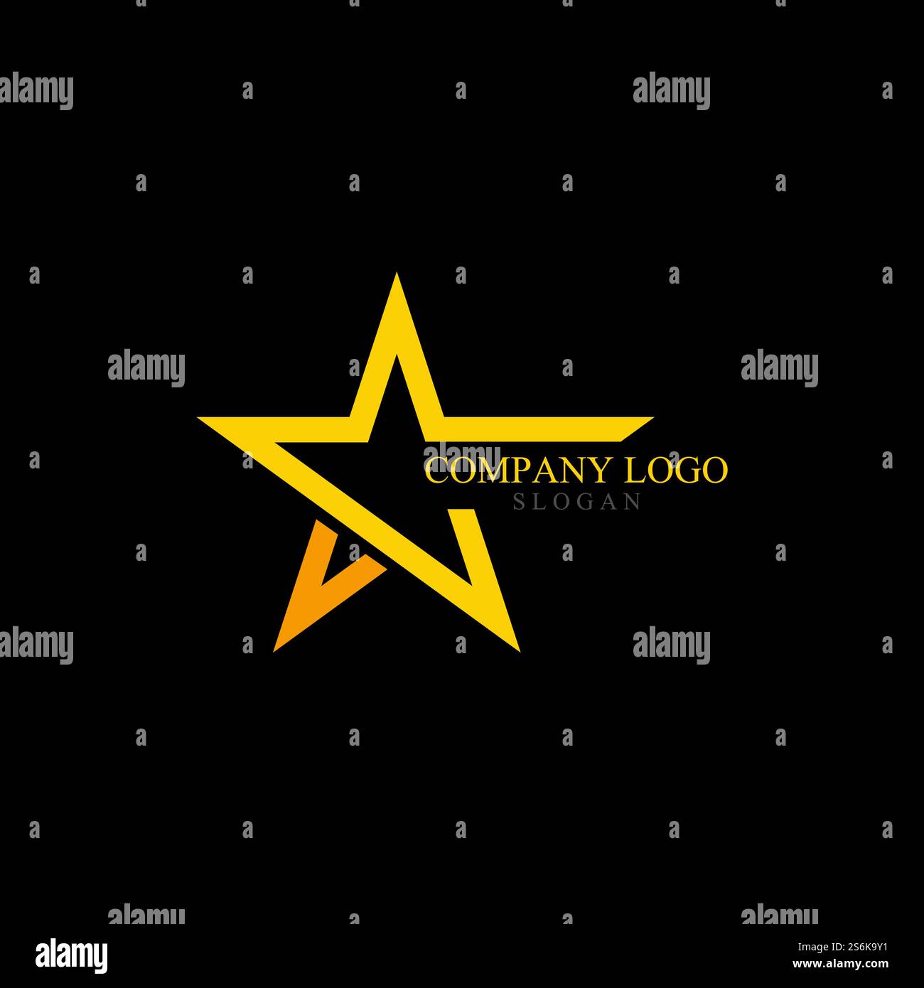 Gold Star Logo and Symbol Vector Stock Vector Image & Art - Alamy