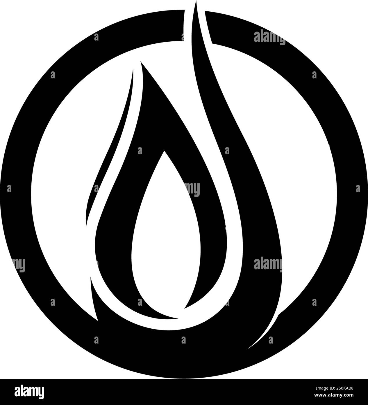 Fire black logo design vector Stock Vector Image & Art - Alamy