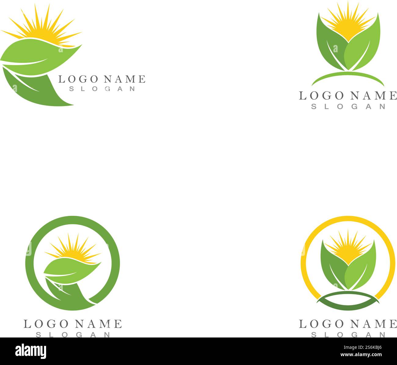 Nature Leaf Logo design template Stock Vector Image & Art - Alamy