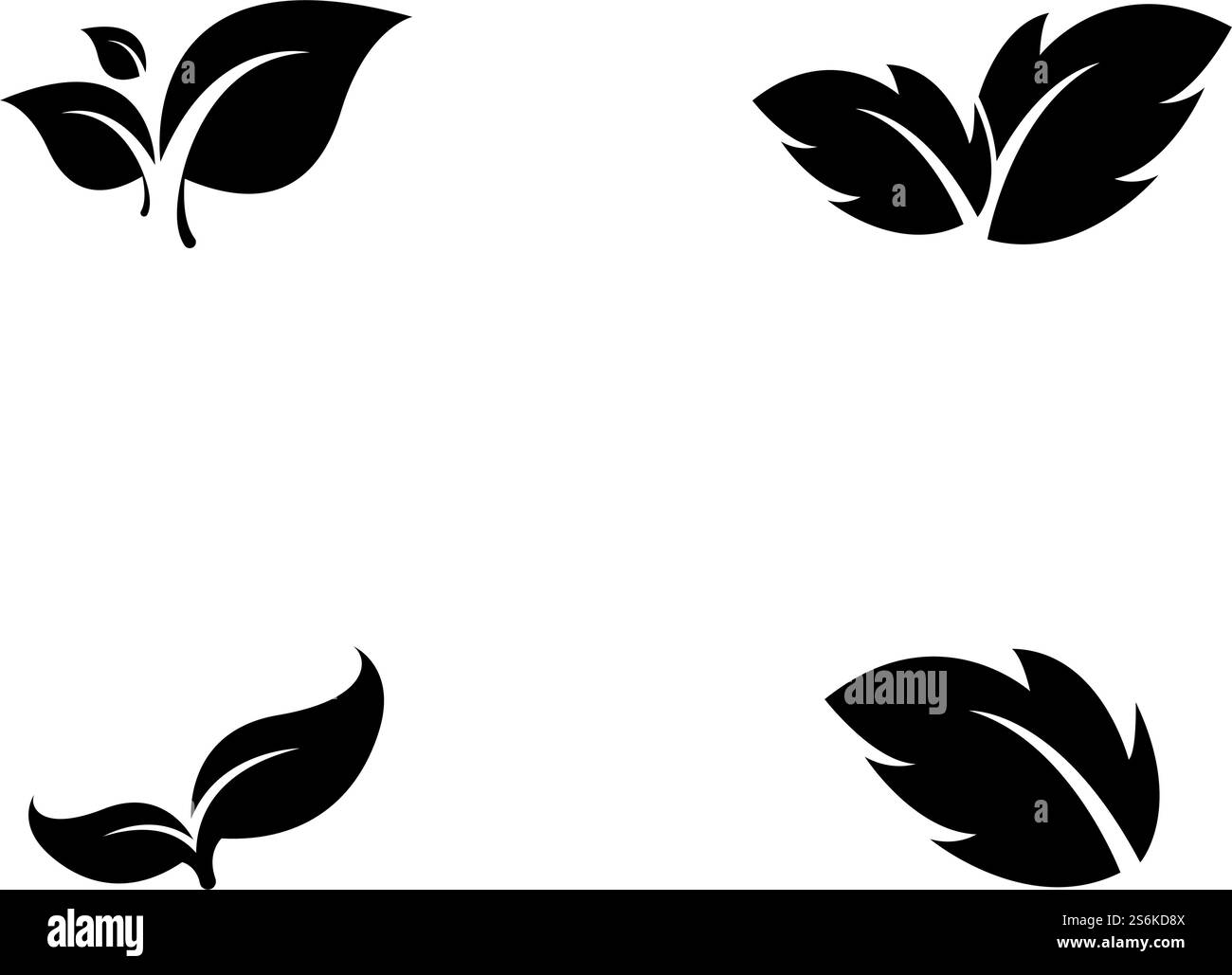Vector leaves green nature logo and symbol Stock Vector Image & Art - Alamy
