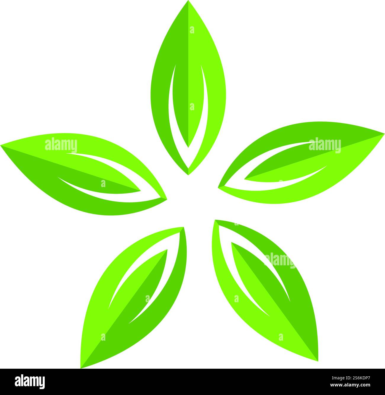 Vector leaves green nature logo and symbol Stock Vector Image & Art - Alamy