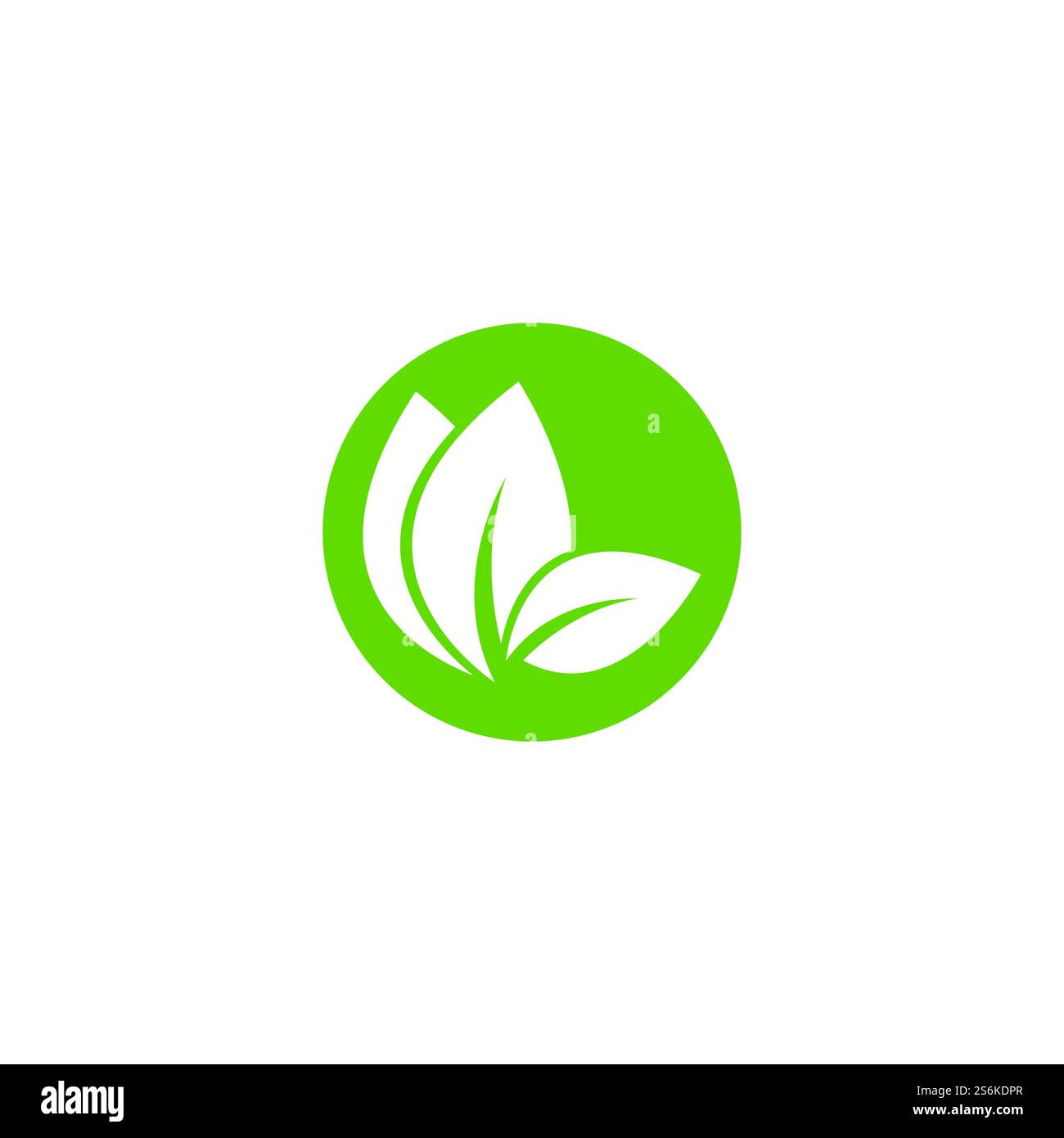 Eco icon green leaf vector illustration Stock Vector Image & Art - Alamy
