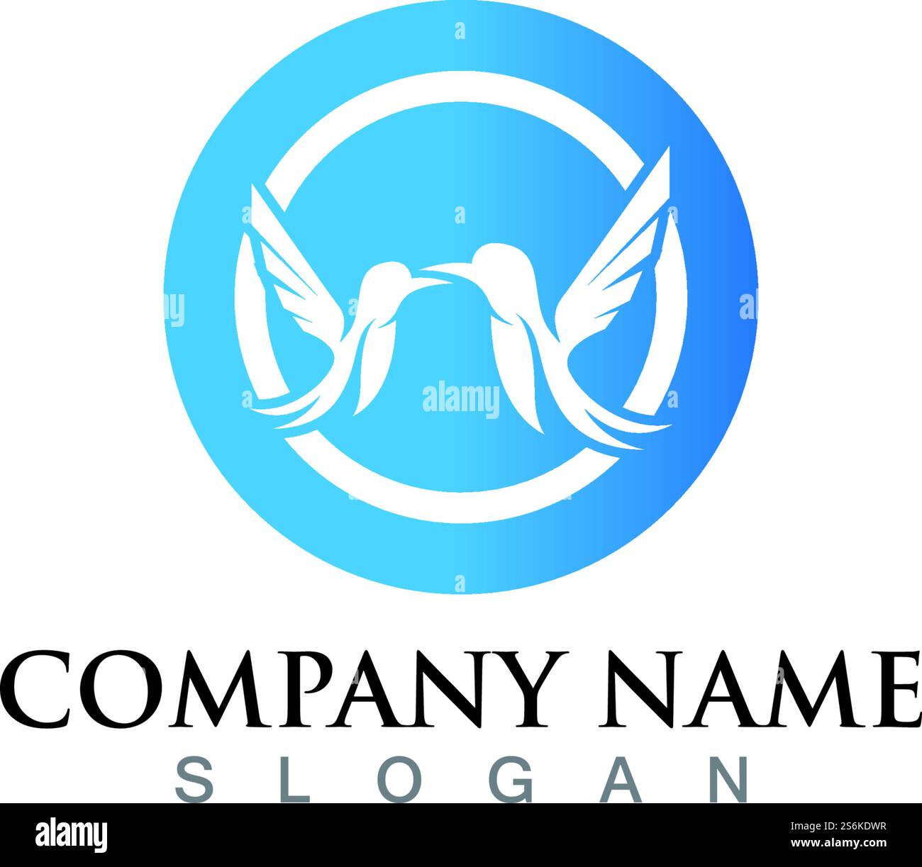 Bird wing logo and symbol template vector Stock Vector Image & Art - Alamy