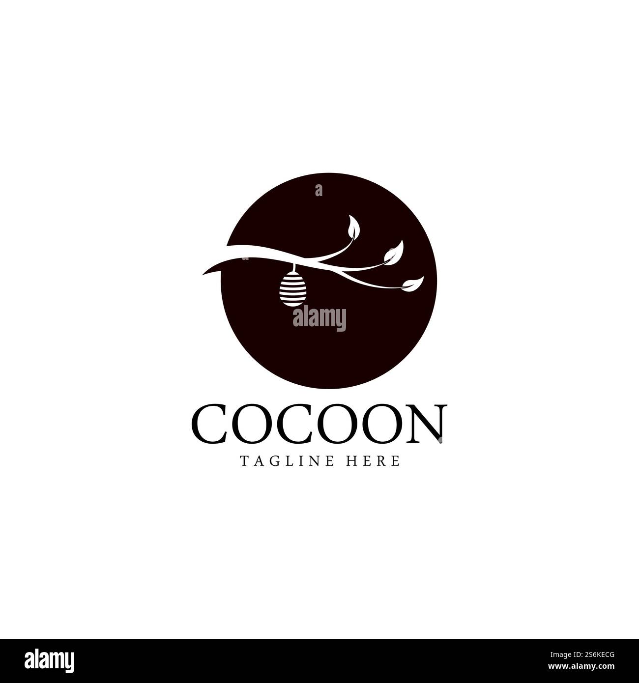 Cocoon logo template vector icon and symbol Stock Vector Image & Art ...