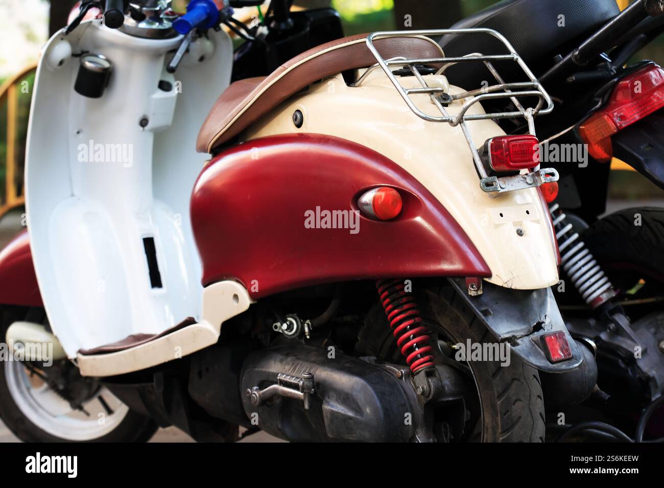 Scooters Rear View Scooter rear hi-res stock photography and images - Alamy