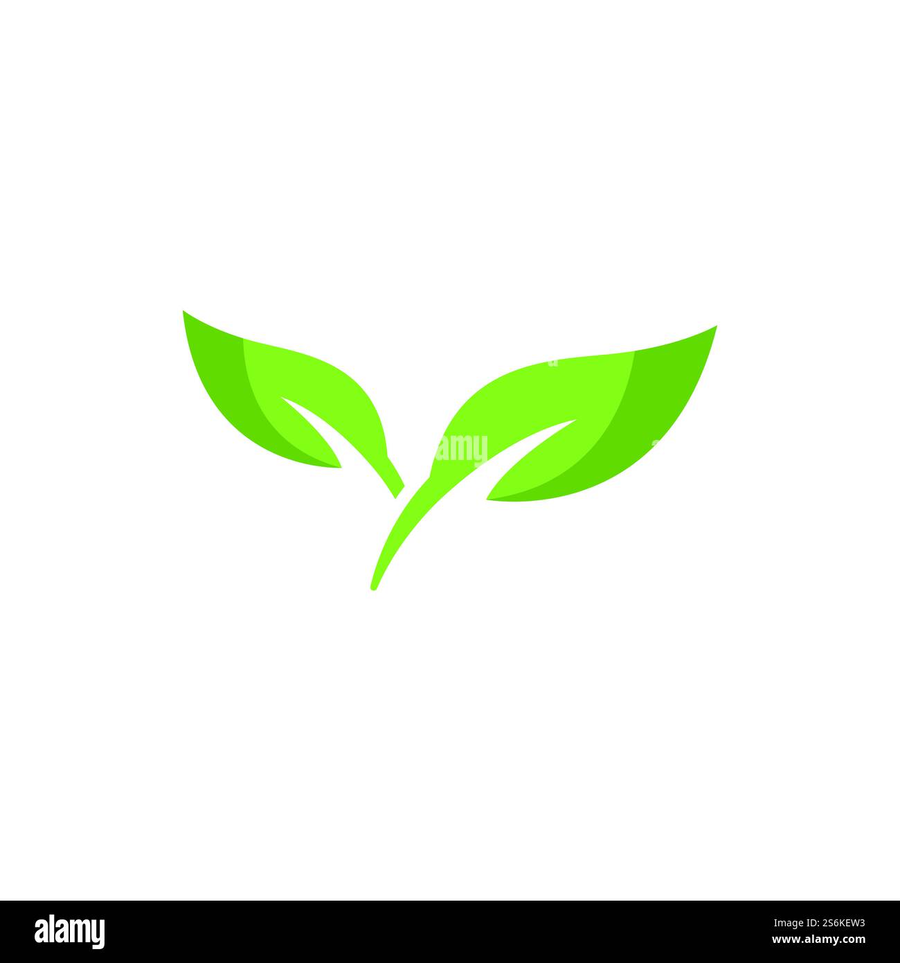 Eco icon green leaf vector illustration Stock Vector Image & Art - Alamy