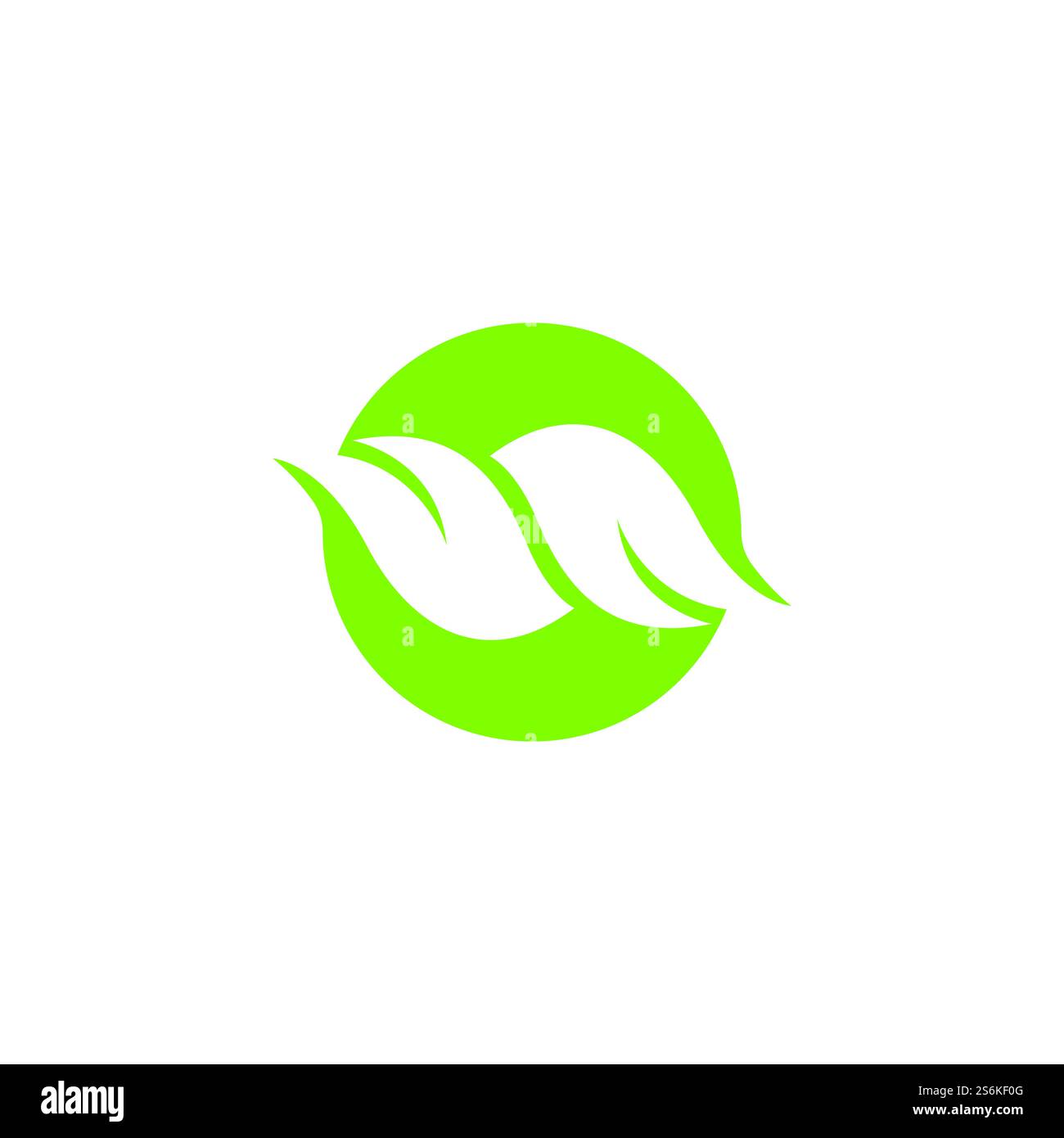 Eco icon green leaf vector illustration Stock Vector Image & Art - Alamy