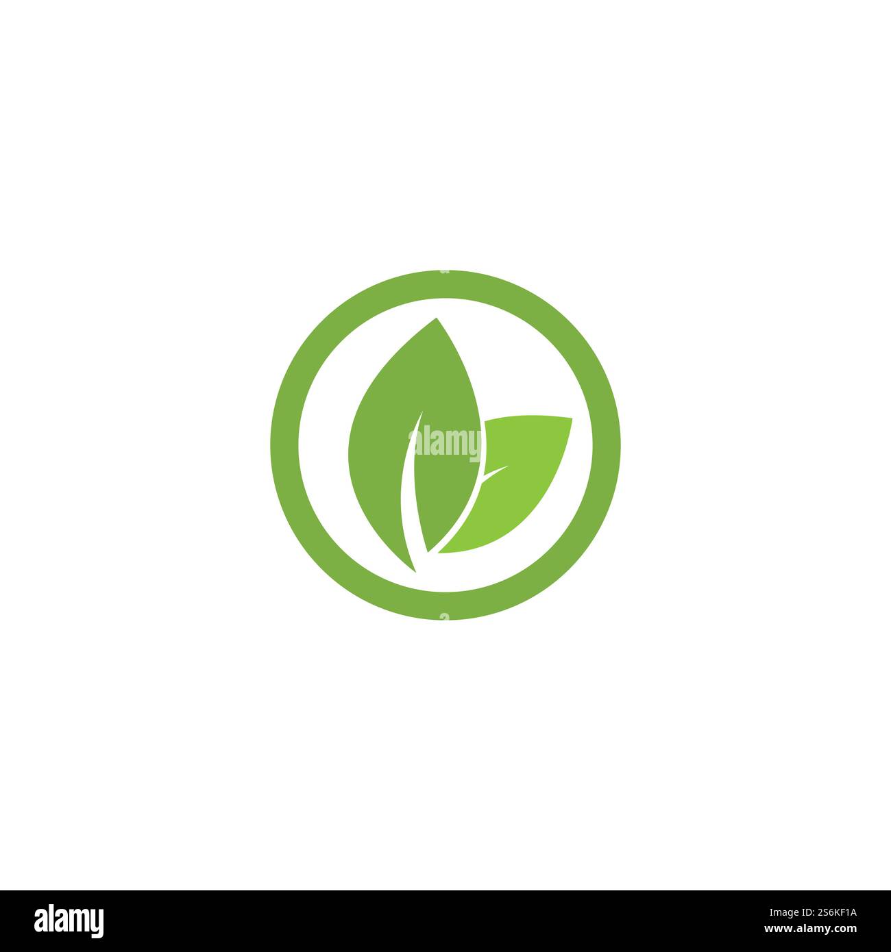 Eco icon green leaf vector illustration Stock Vector Image & Art - Alamy