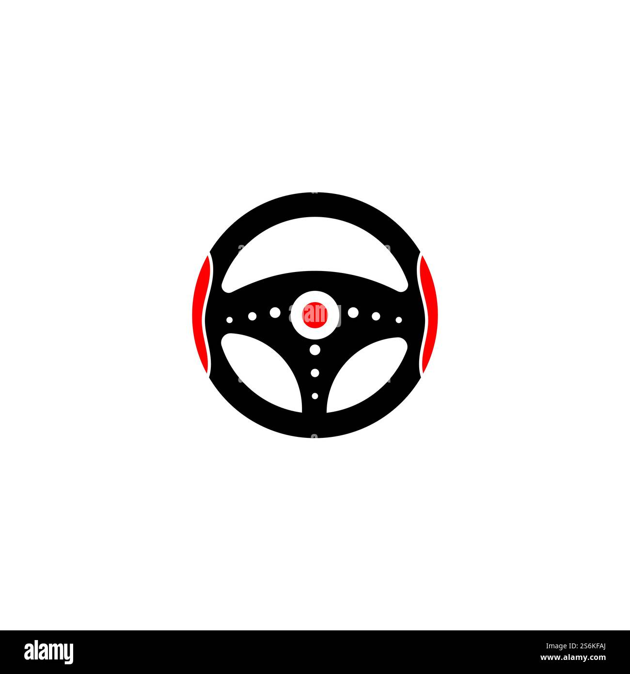 Steering Wheel vector image logo Stock Vector Image & Art - Alamy