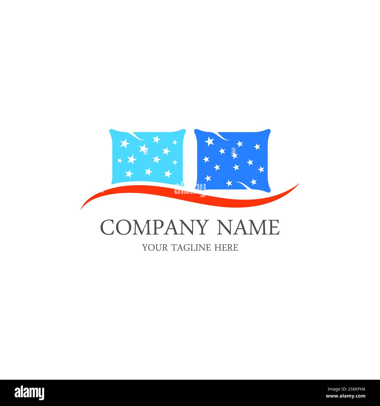 Bed logo vector illustration design template.Bed logo vector Stock ...