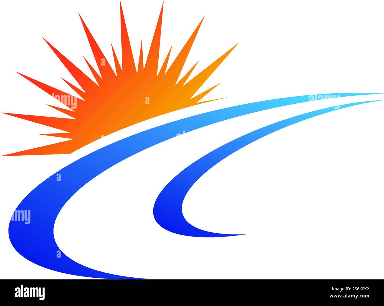 Silhouette sun over horizon Cut Out Stock Images & Pictures - Alamy